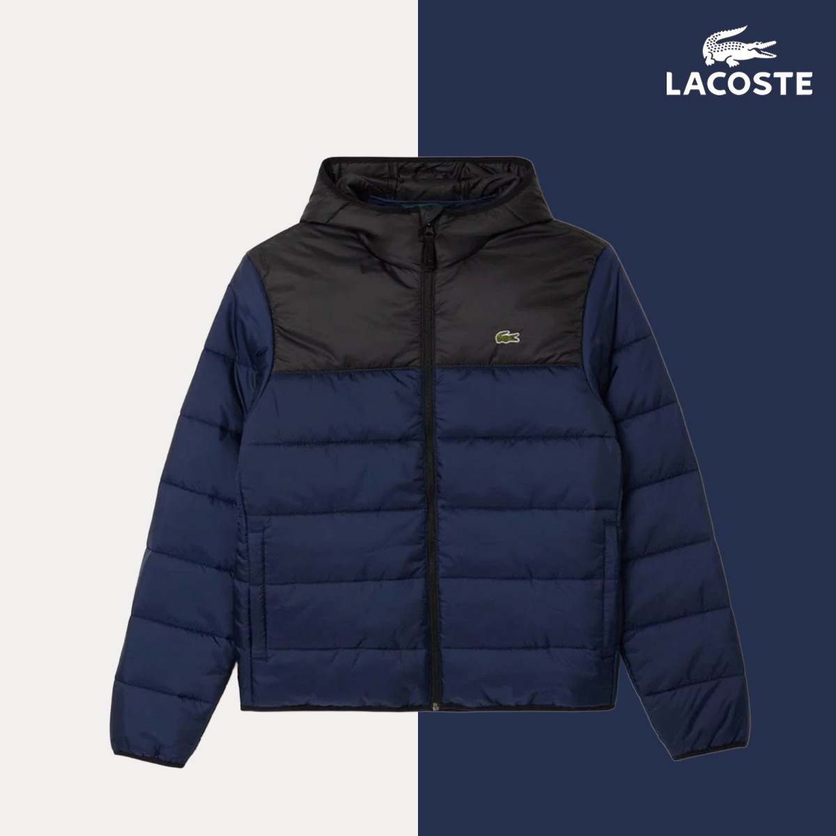 Veste matelassée pour homme avec capuche